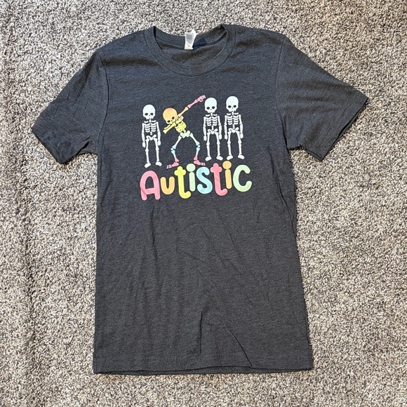 Bella Canvas Tops - Autistic Skeleton Shirt